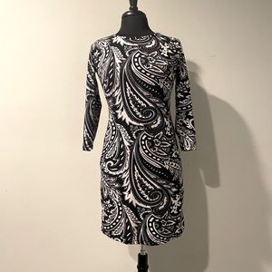 Paisley Print Sheath Dress